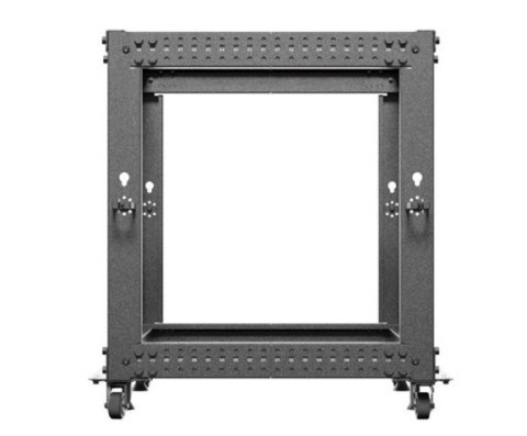 Open rack 19" 12U 600x600-1100 regulowany czarny