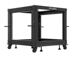 Open rack 19'' 9U 600x600-1100 regulowany czarny