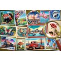 Puzzle 300 elementów EasyPiece Znaczki pocztowe; dla seniora