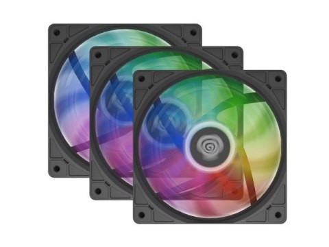 Zestaw 3 wentylatorów Genesis OXAL 120 ARGB czarny Zestaw 3 wentylatorów Genesis OXAL 120 ARGB czarny