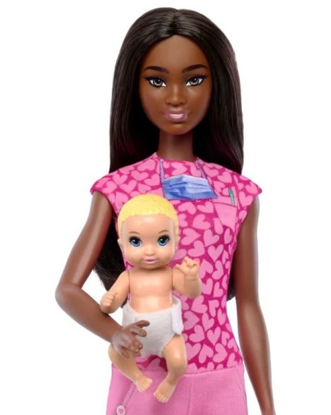 Lalka Barbie Lekarz Pediatra ciemne włosy Lalka Barbie Lekarz Pediatra ciemne włosy