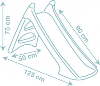 Zjeżdżalnia Little XS zielona (ślizg 90 cm)