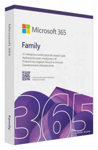 M365 Family PL 1Y 6U Win/Mac EP2-32382