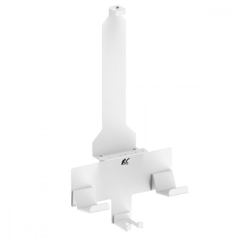 Stojak do Playstation 5 RS181, biały, ścienny, max 10kg, uchwt na pady