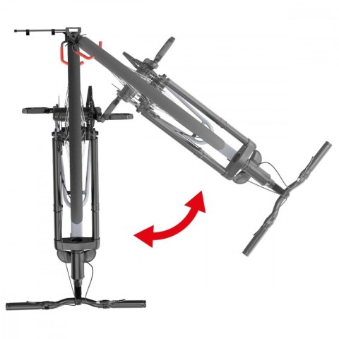 Wieszak rowerowy na ścianę, MC-499 MAX 35kg stalowy, czarny