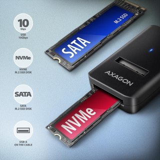 ADM2-AM Adapter USB3.2 Gen 2 M.2 NVMe/SATA SSD 10Gbps 10cm USB-A cable