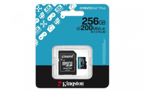 Karta microSD 256GB CanvasGo! Plus 200MB/s A2 U3 V30 + adapter Karta microSD 256GB CanvasGo! Plus 200MB/s A2 U3 V30 + adapter