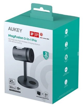 LC-MC311A 3w1 Qi2 ładowarka bezprzewodowa MagSafe 15W chłodząca + ładowarka PD 30W