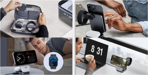 LC-MC312 Slim 3w1 ładowarka bezprzewodowa MagSafe Qi2 15W + ładowarka PD 30W + Etui LC-MC312 Slim 3w1 ładowarka bezprzewodowa MagSafe Qi2 15W + ładowarka PD 30W + Etui