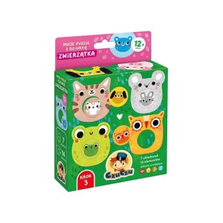 Układanka Moje puzzle z dziurką - Zwierzątka