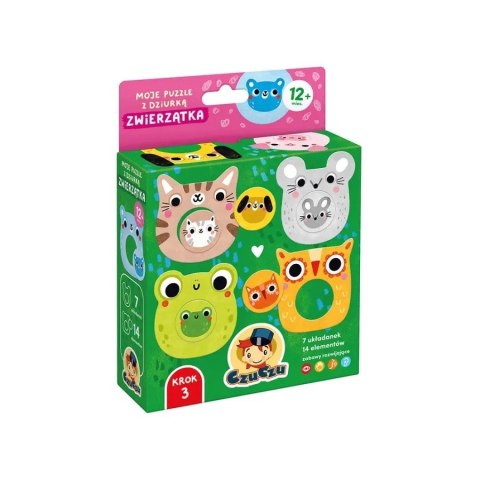 Układanka Moje puzzle z dziurką - Zwierzątka Układanka Moje puzzle z dziurką - Zwierzątka