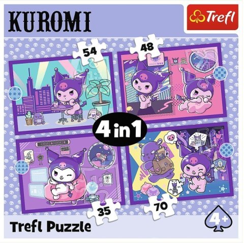 Puzzle 4w1 Dzień Kuromi Hello Kitty Puzzle 4w1 Dzień Kuromi Hello Kitty