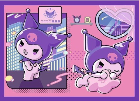 Puzzle 4w1 Dzień Kuromi Hello Kitty Puzzle 4w1 Dzień Kuromi Hello Kitty