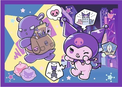 Puzzle 4w1 Dzień Kuromi Hello Kitty Puzzle 4w1 Dzień Kuromi Hello Kitty