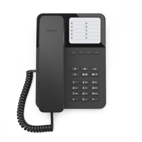 Telefon przewodowy Desk400 Czarny Telefon przewodowy Desk400 Czarny