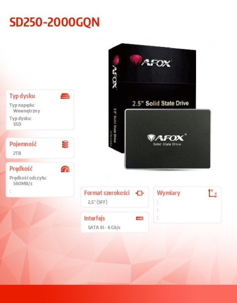Dysk SSD - 2TB QLC 560 MB/s Dysk SSD - 2TB QLC 560 MB/s