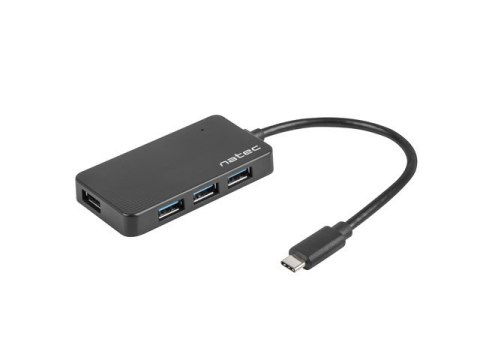 Koncentrator USB 4 porty Silkworm USB 3.0 czarny USB-C Koncentrator USB 4 porty Silkworm USB 3.0 czarny USB-C