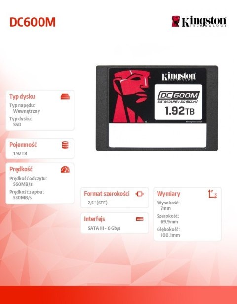 Dysk SSD DC600M 1920GB Dysk SSD DC600M 1920GB
