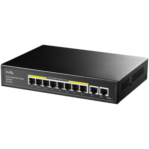 Przełącznik GS1010PE 8xGE PoE+ 120W 2xGb Uplink Przełącznik GS1010PE 8xGE PoE+ 120W 2xGb Uplink