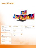 Przenośne monitory do laptopa Smart Life S680 14 cali, 3 monitory IPS, 1080p Full HD