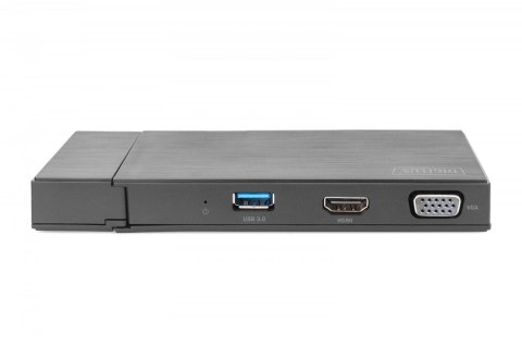 Stacja dokująca USB 3.0 Typ A, 7-portów, 4K 30Hz, HDMI, VGA, 2x USB 3.0, SD microSD, RJ45