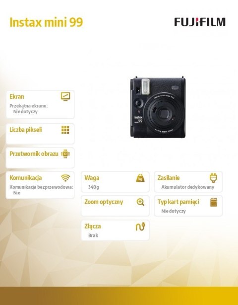 Aparat Instax mini 99 czarny Aparat Instax mini 99 czarny