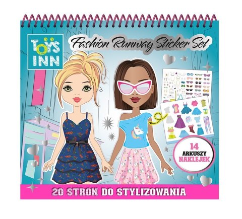 Naklejki Fashion Runway kolorowanka moda Naklejki Fashion Runway kolorowanka moda