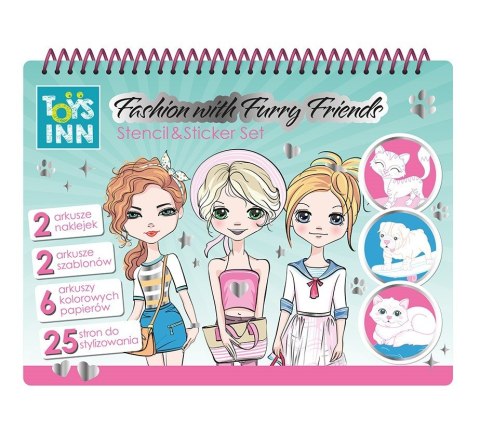 Naklejki Fashion Runway kolorowanka zwierzaki Naklejki Fashion Runway kolorowanka zwierzaki