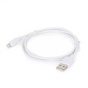 Kabel USB 8-pin 1m/biały