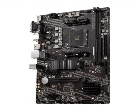 Płyta główna A520M PRO AM4 2DDR4 DP/VGA/HDMI USB 3.2 mATX Płyta główna A520M PRO AM4 2DDR4 DP/VGA/HDMI USB 3.2 mATX