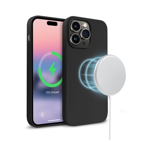 Color Cover Magnetic Etui iPhone 14 Pro MagSafe Czarne Color Cover Magnetic Etui iPhone 14 Pro MagSafe Czarne