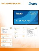 Monitor 65 cali TE6513A-B1AG INFRARED,40pkt,IPS,4K,7H,450cd/m2, WiFi,USB, ANDROID 14, Google EDLA,2x20W, UCHWYT CIENNY