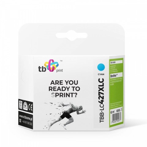 Tusz do Brother MFC-J5955DW TBB-LC427XLC 100% nowy cyan Tusz do Brother MFC-J5955DW TBB-LC427XLC 100% nowy cyan