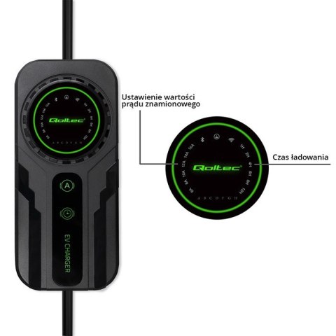 Mobilna ładowarka do samochodu elektrycznego EV z regulacją 2w1 Typ2 | Schuko | 3.5kW | 230V | LCD | Przenośna | Wallbox | 5m Mobilna ładowarka do samochodu elektrycznego EV z regulacją 2w1 Typ2 | Schuko | 3.5kW | 230V | LCD | Przenośna | Wallbox | 5m