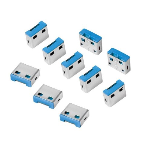 Blokada portów USB x10 bez klucza Blokada portów USB x10 bez klucza