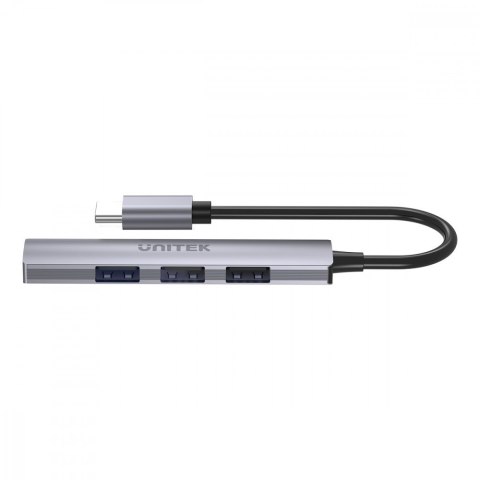 HUB USB-C; 3x USB-A 2.0 1x USB-A 5 Gbps Aluminiowy HUB USB-C; 3x USB-A 2.0 1x USB-A 5 Gbps Aluminiowy