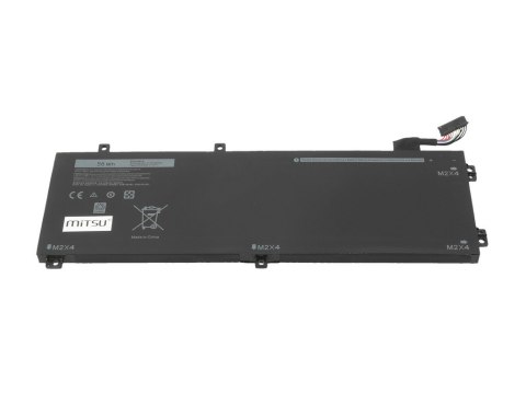 Bateria do Dell XPS 15 9550 - RRCGW 4910 mAh (56 Wh) 11.4 Volt Bateria do Dell XPS 15 9550 - RRCGW 4910 mAh (56 Wh) 11.4 Volt