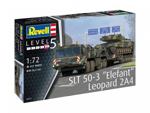 Model plastikowy SLT 50-3 Elefant + Leopard 2A4 Model plastikowy SLT 50-3 Elefant + Leopard 2A4