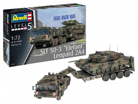 Model plastikowy SLT 50-3 Elefant + Leopard 2A4 Model plastikowy SLT 50-3 Elefant + Leopard 2A4