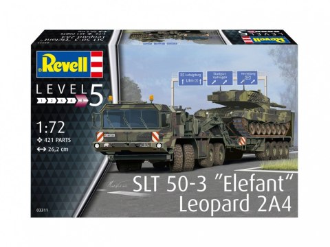 Model plastikowy SLT 50-3 Elefant + Leopard 2A4 Model plastikowy SLT 50-3 Elefant + Leopard 2A4