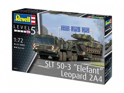 Model plastikowy SLT 50-3 Elefant + Leopard 2A4 Model plastikowy SLT 50-3 Elefant + Leopard 2A4