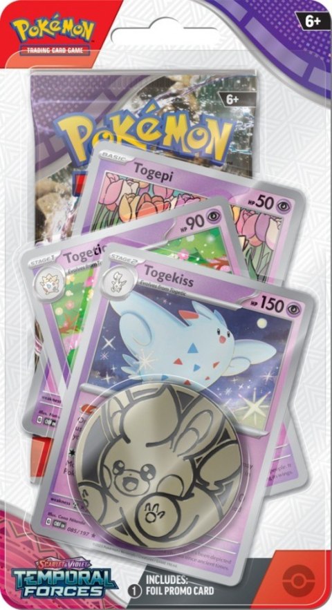 Karty Scarlet & Violet - Temporal Forces - Premium Checklane Blister - Togekiss