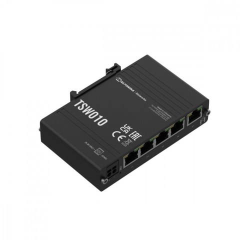 Przełącznik przemysłowy TSW010 5xRJ45 porty 10/100Mbps Przełącznik przemysłowy TSW010 5xRJ45 porty 10/100Mbps