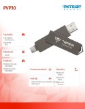 Dysk zewnętrzny SSD 512GB PVP30 Duo Compact 1000/1000 MB/s USB 3.2 USB-C
