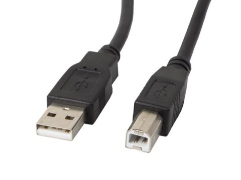 Kabel USB 2.0 AM-BM 1.8M Ferryt czarny Kabel USB 2.0 AM-BM 1.8M Ferryt czarny