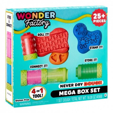 Masa plastyczna Wonder Factory Never Dry Dough Mega Box Set Masa plastyczna Wonder Factory Never Dry Dough Mega Box Set