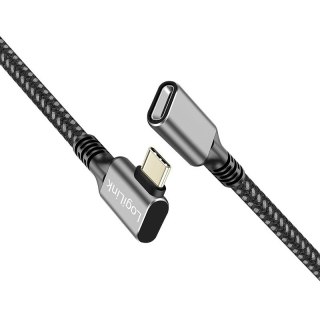Kabel USB3.2 gen2 TypeC do USB-C/F, PD, 0.5m
