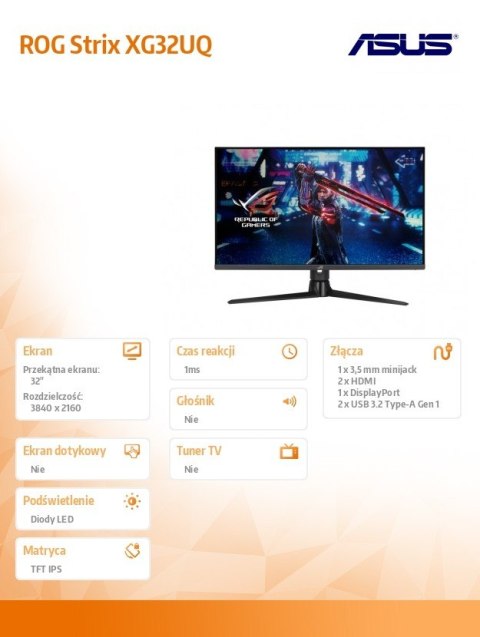 Monitor 32 cale XG32UQ Monitor 32 cale XG32UQ