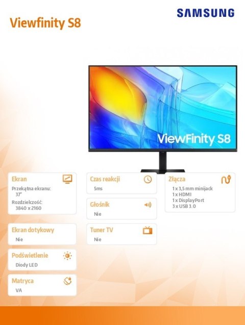 Monitor 37 cali LS37D800EAUXEN