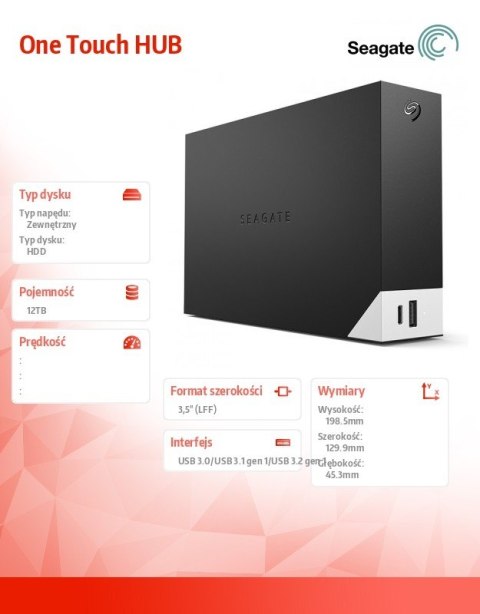 Dysk One Touch HUB 12TB STLC12000402 Dysk One Touch HUB 12TB STLC12000402